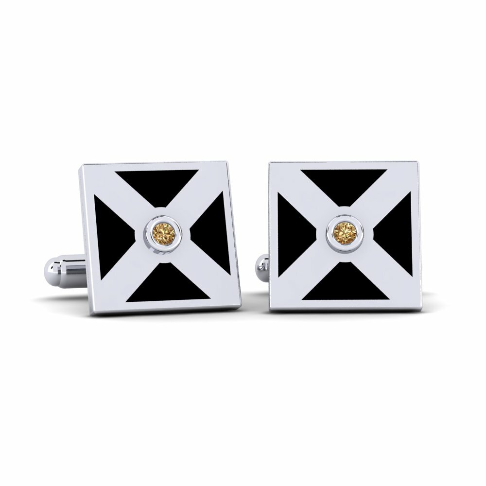 Brown Diamond Cufflink Kirabo