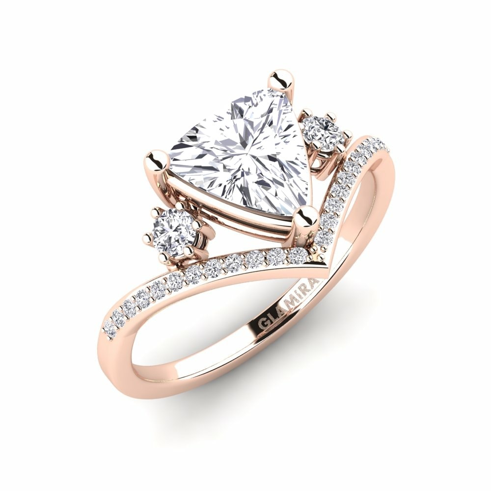 Exclusive Anillos de compromiso Kiwanis Oro Rosa 585 Diamante