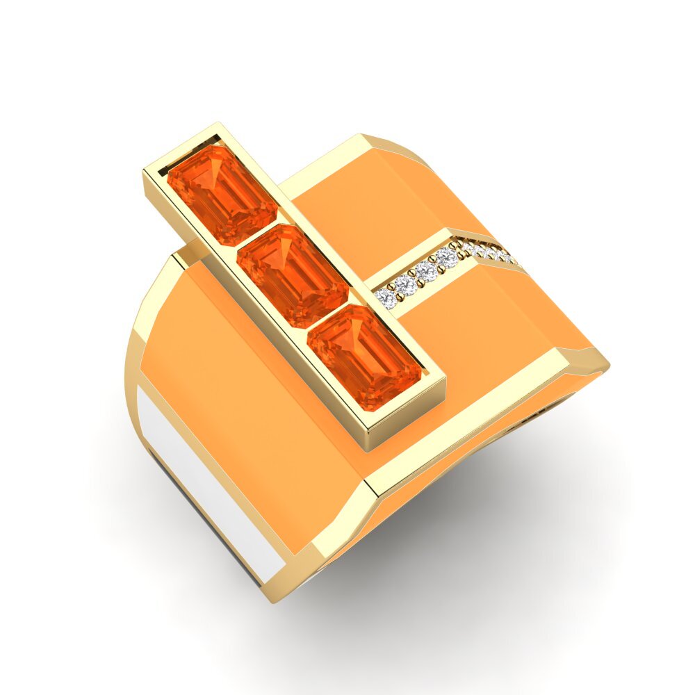 Fire Opal Ring Kjerlighet
