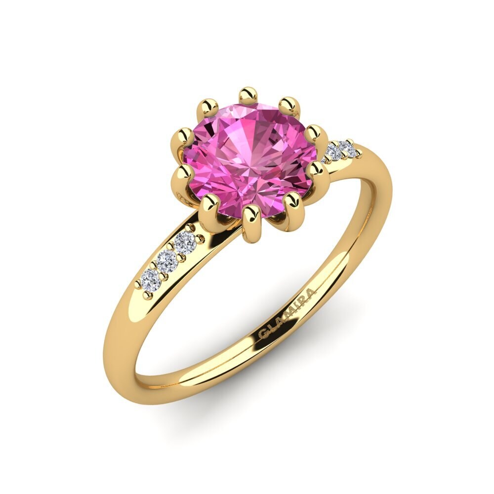 Pink Topaz Engagement Ring Klaritza