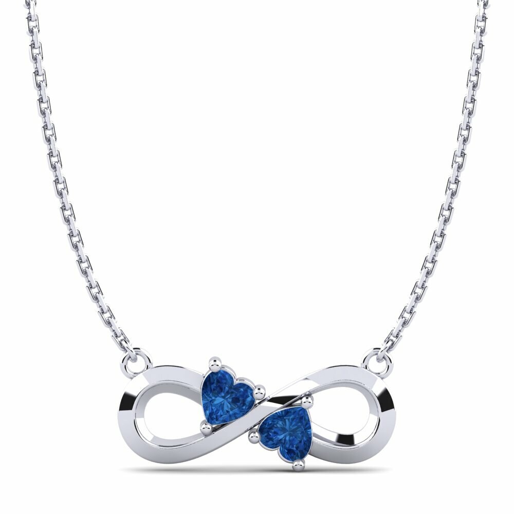 Donker Blauwe Zirkoon Dames Hanger Klea