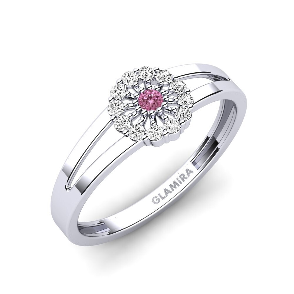 Plata 925 Granate Rhodolite Anillo Kleinman