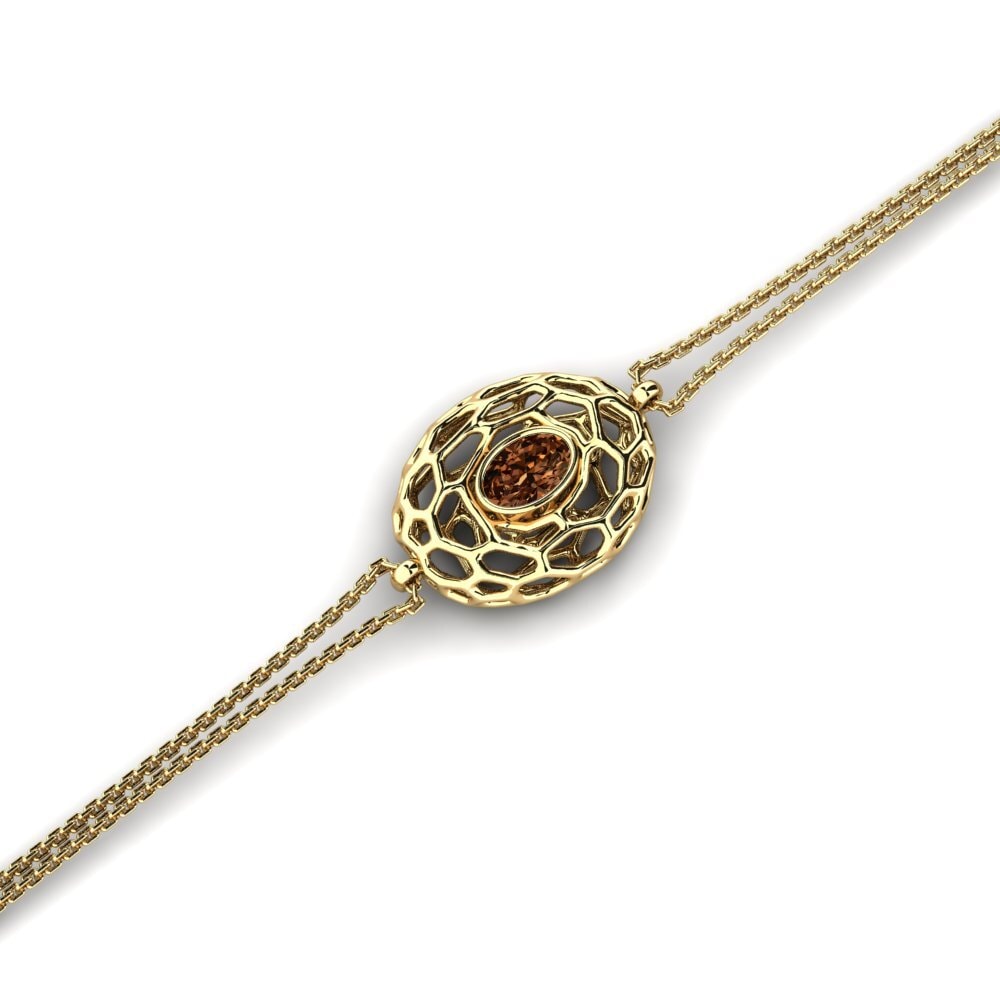 Ovalado Diamante marrón Pulsera Klippel