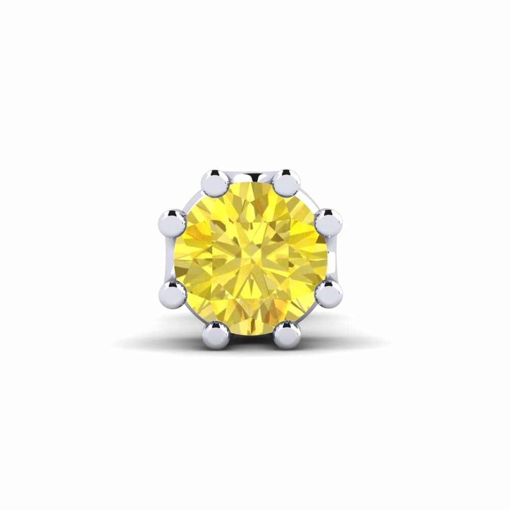 Gele Saffier Men's Earring Kmetov 0.5 ct