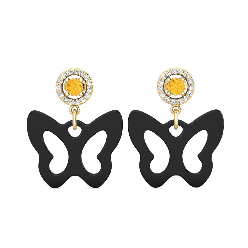 Citrine Women's Earring Knapper