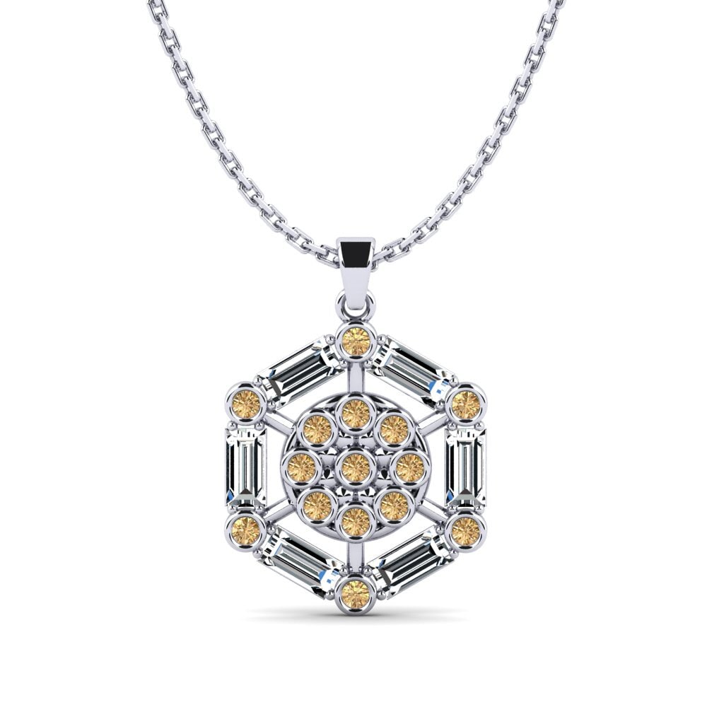 Diamant Brun Pendentif pour femme Knout