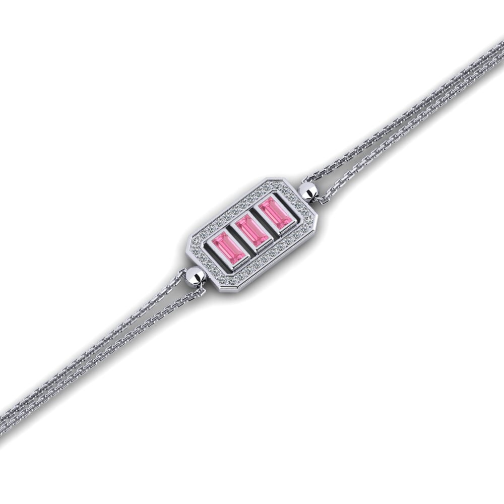 Baguette Pink Sapphire Women's Bracelet Koch