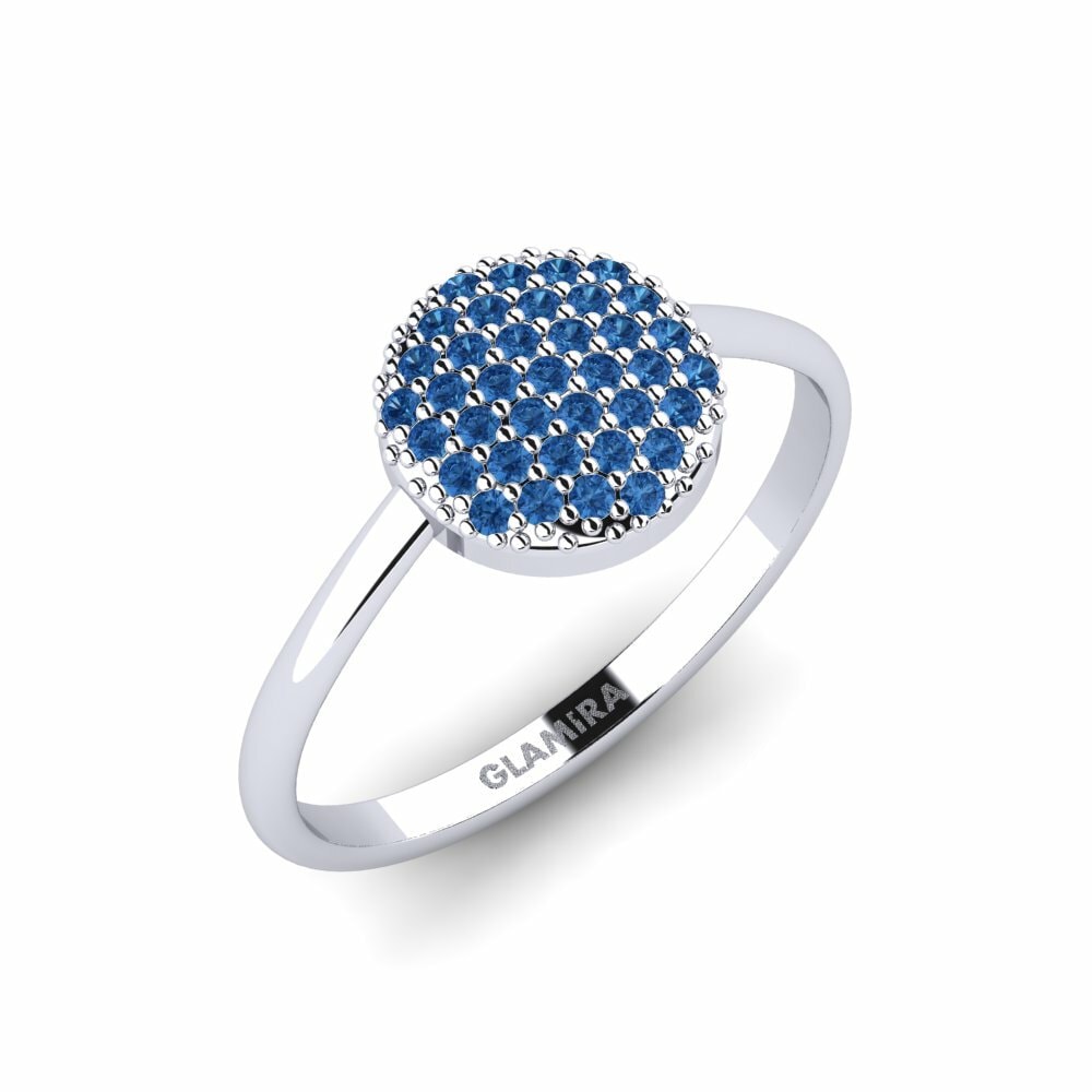 Circonita Azul Oscuro Anillo Koffer A
