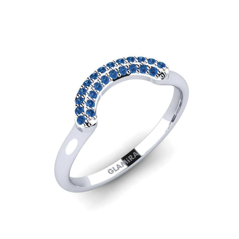 Circonita Azul Oscuro Anillo Koffer C