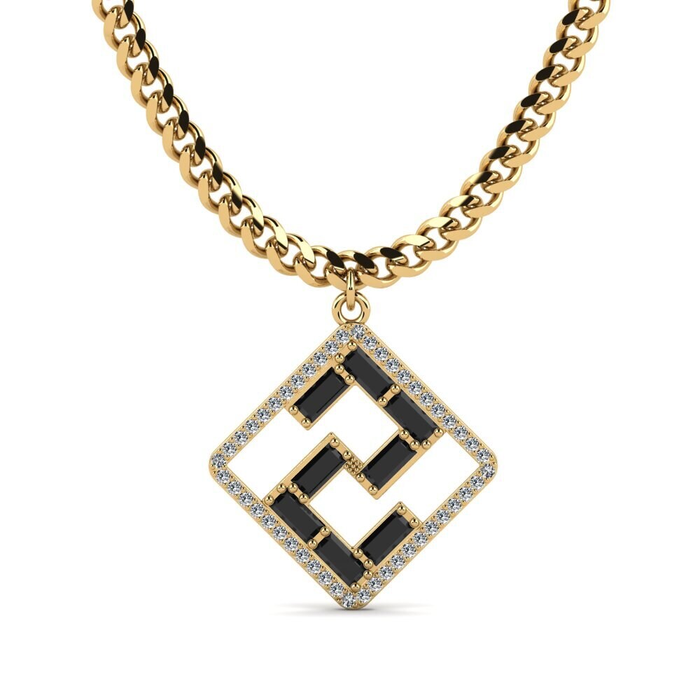 Baguette Black Onyx Women's Necklace Koine