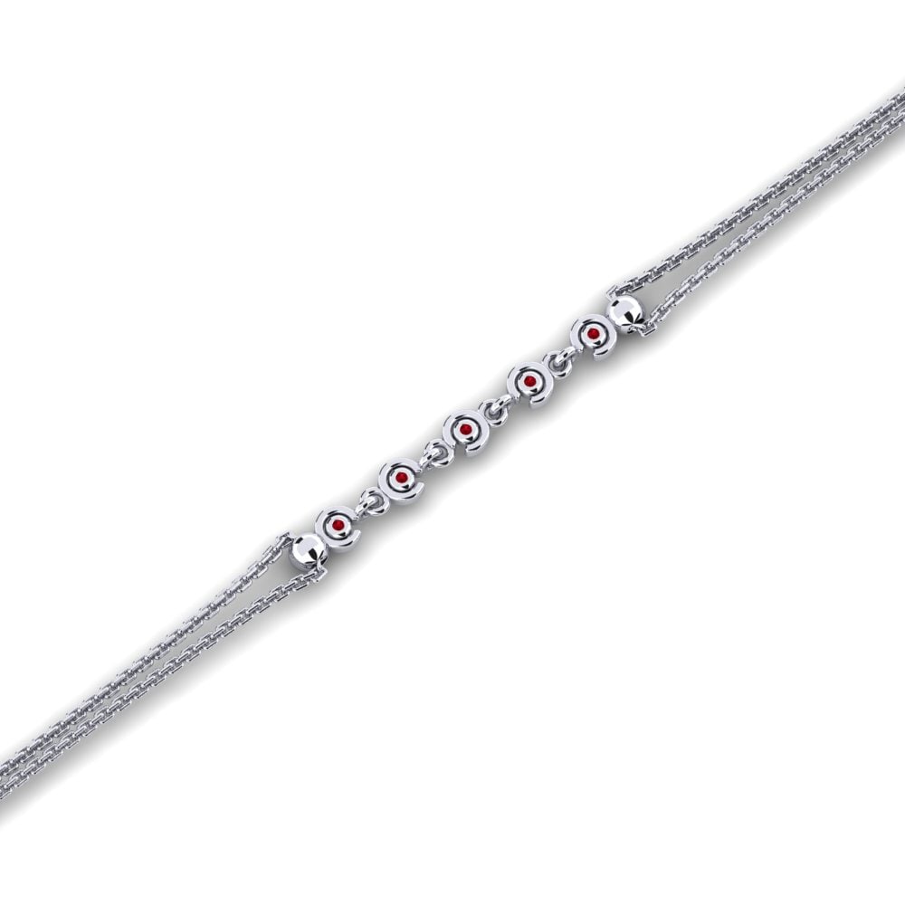 Zircone Rouge Bracelet pour femme Kolko