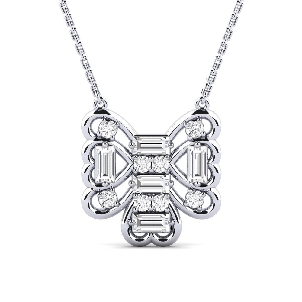 Zafiro blanco Collar de Mujer Kolkoz