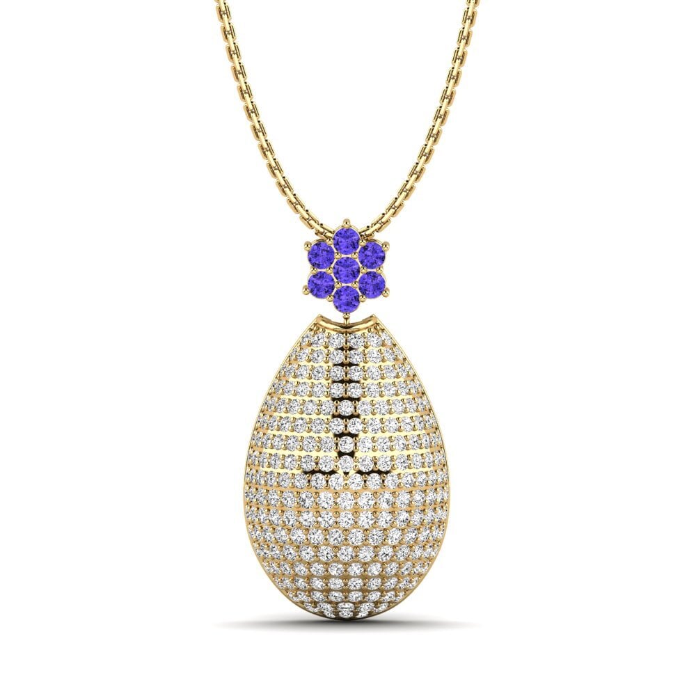 Tanzanite Pingente Feminino Kollman