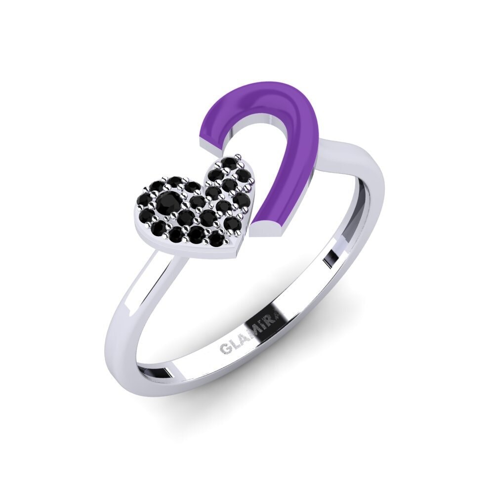 Schwarzer Saphir Ring Kolorawy