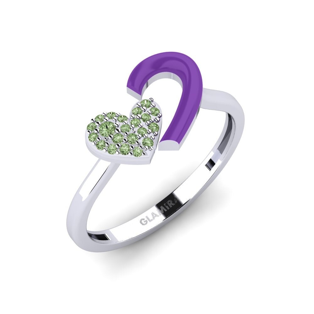 Diamante Verde Anillo Kolorawy