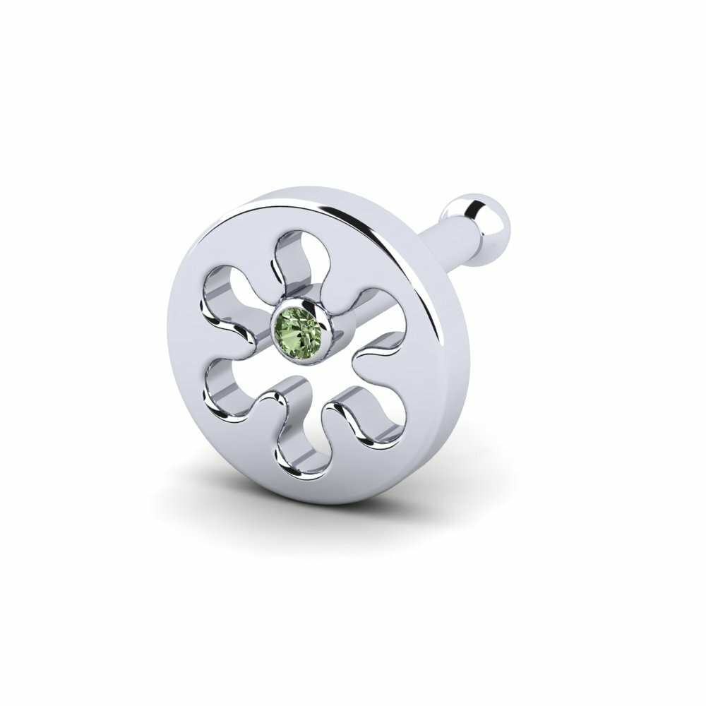 Groene Diamant Neus Pin Komet
