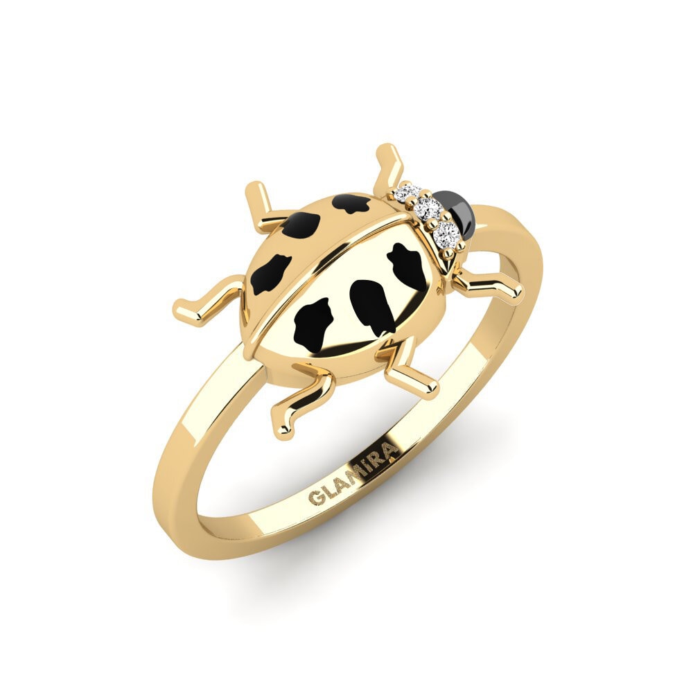 Or Jaune 9k Moissanite Bague Kopaonik