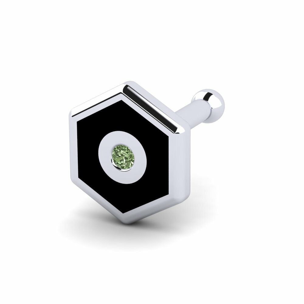 Groene Diamant Neus Pin Korey