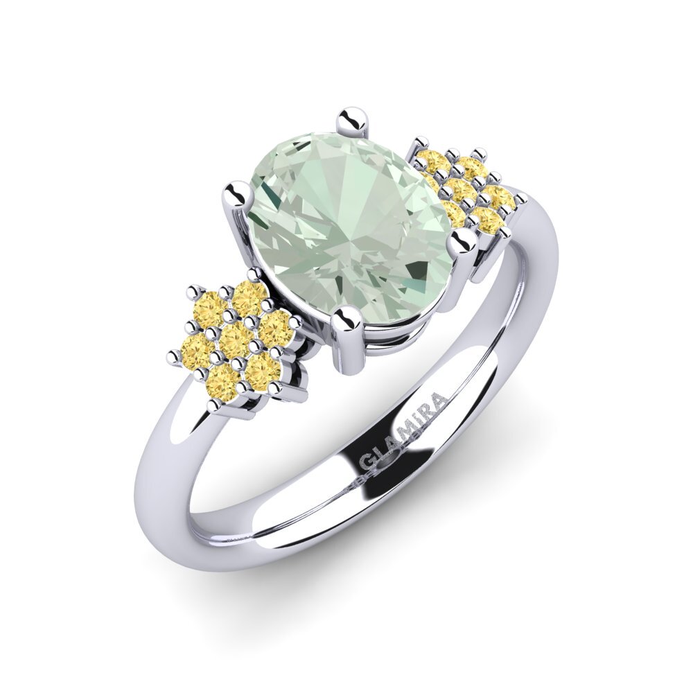 Amatista verde Anillo de compromiso Kornelia