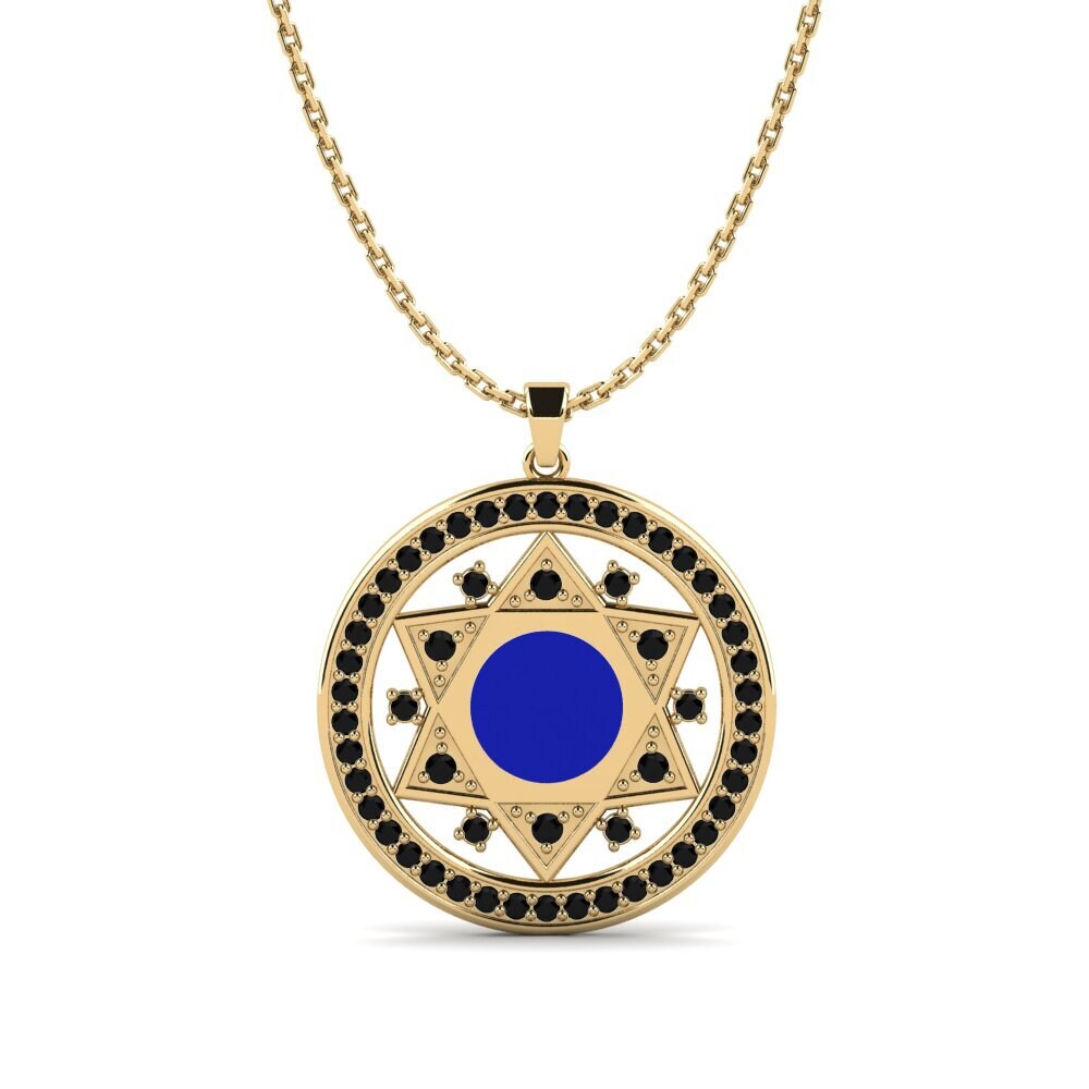 Diamante Negro Colgante de Mujer Kothec