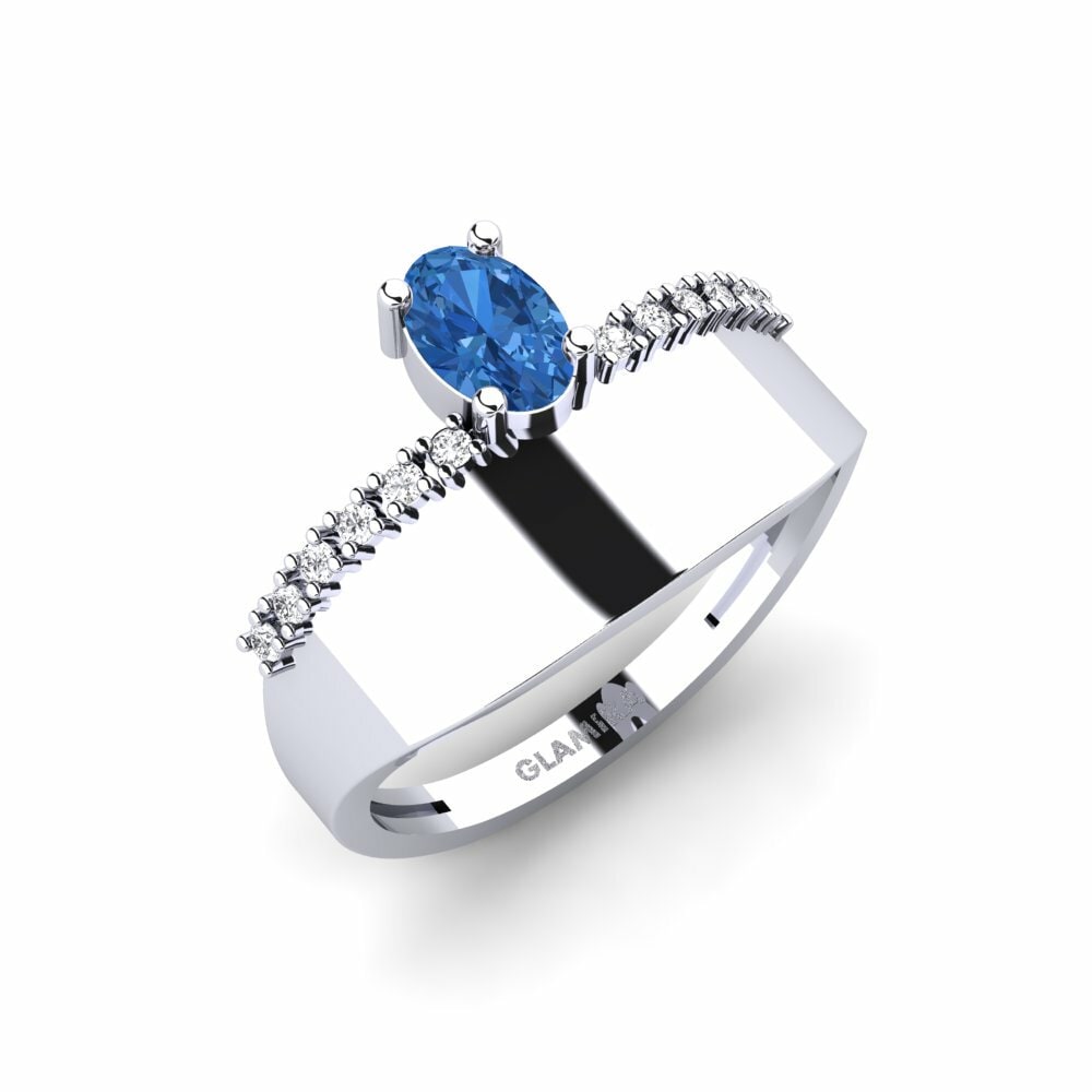 sapphire-zirconia แหวน Koubelonisi
