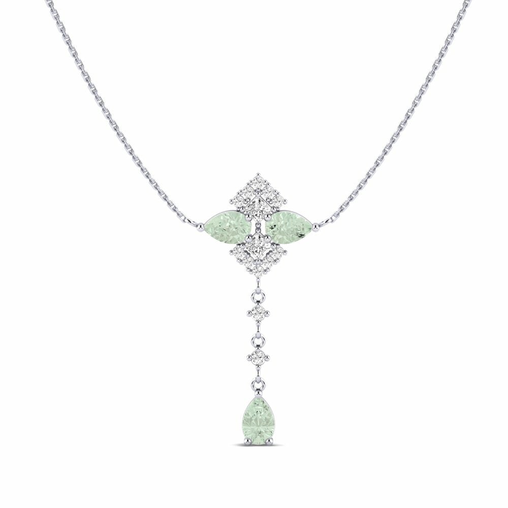 Collier pour femme Kounoupoi Améthyste Verte