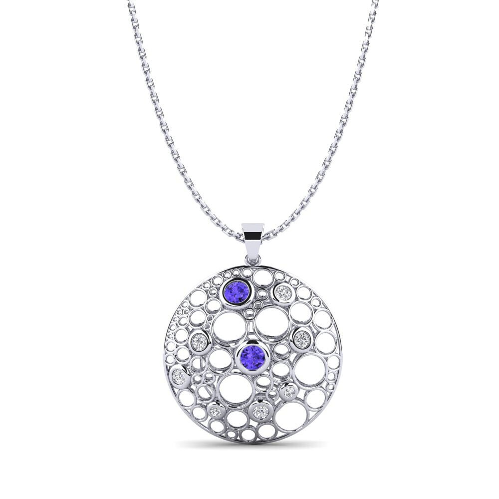 18ct White Gold Tanzanite Women's Pendant Kris