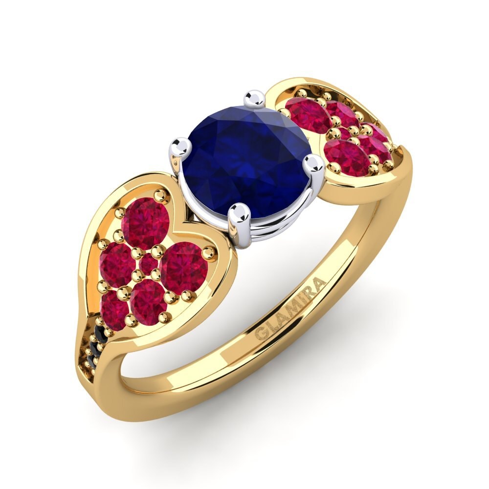 14k Yellow & White Gold Engagement Ring Krishia