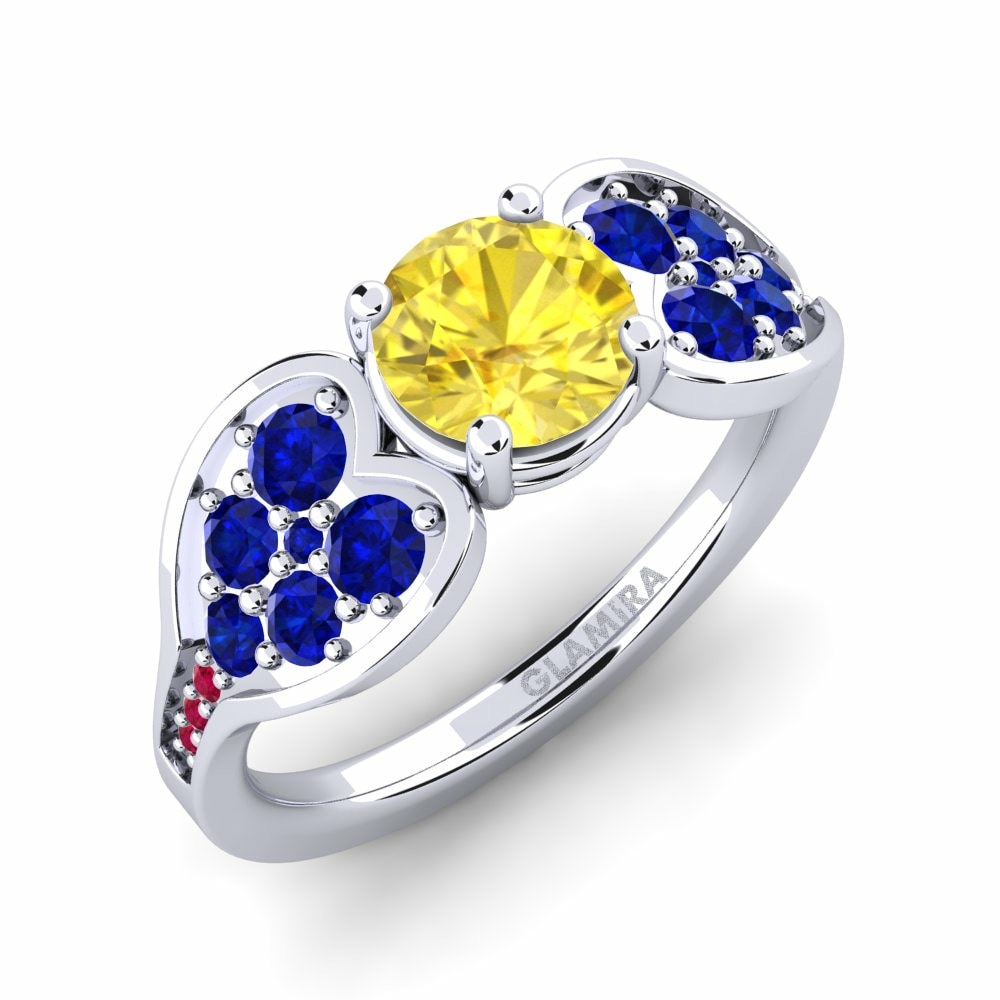 Yellow Sapphire Engagement Ring Krishia