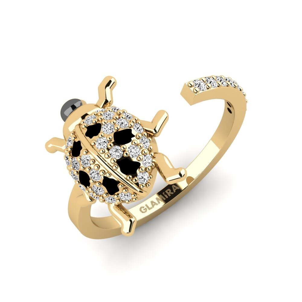 Or Jaune 9k Moissanite Bague Ksirovuni
