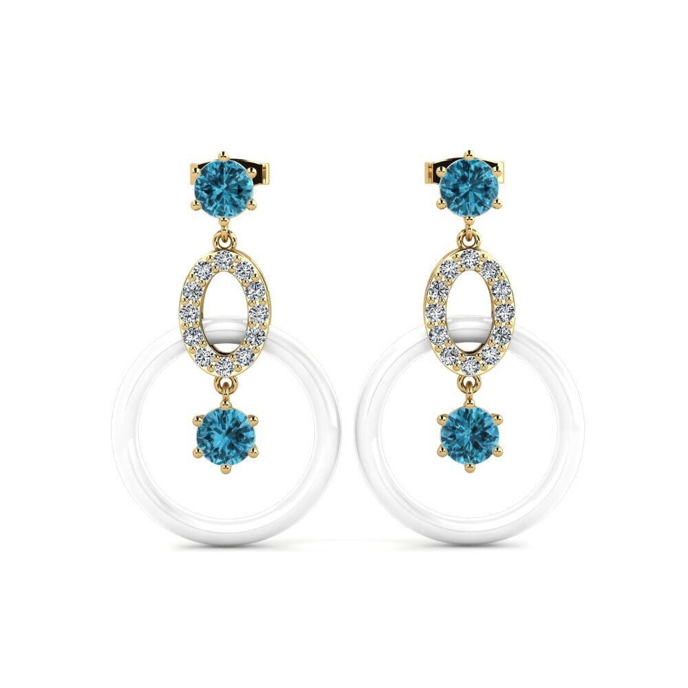 Blue Zircon Women's Earring Kulp