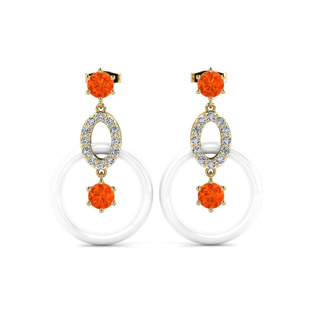 Fire Opal Women's Earring Kulp