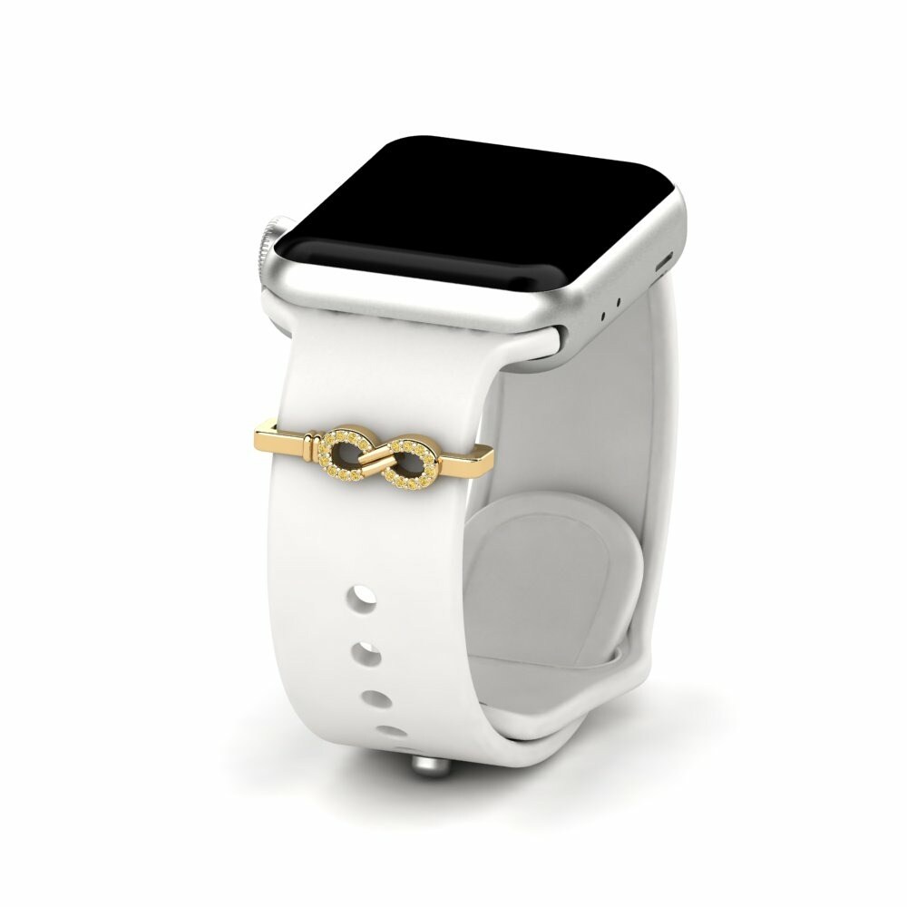 Accesorios para Apple Watch® Kumu - Oro Amarillo 585 Diamante Amarillo