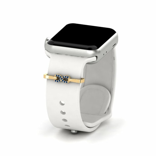 Phụ kiện Apple Watch® Kumu - B Vàng 585 & Đá Swarovski Xanh Lam
