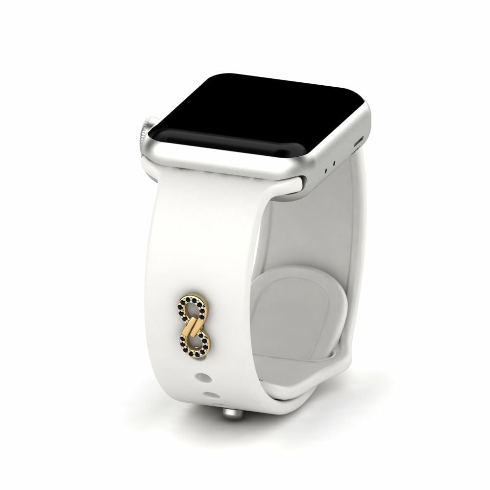 Joyería Tech Accesorio Para Apple Watch® Kumu - Oro Amarillo 585 Diamante Negro