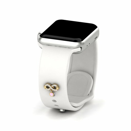 Phụ kiện Apple Watch® Kumu - D Vàng 585 & Đá Sapphire Hồng & Kim Cương