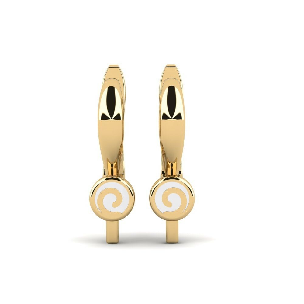 9k Yellow Gold Kid's Earring Kushamisika