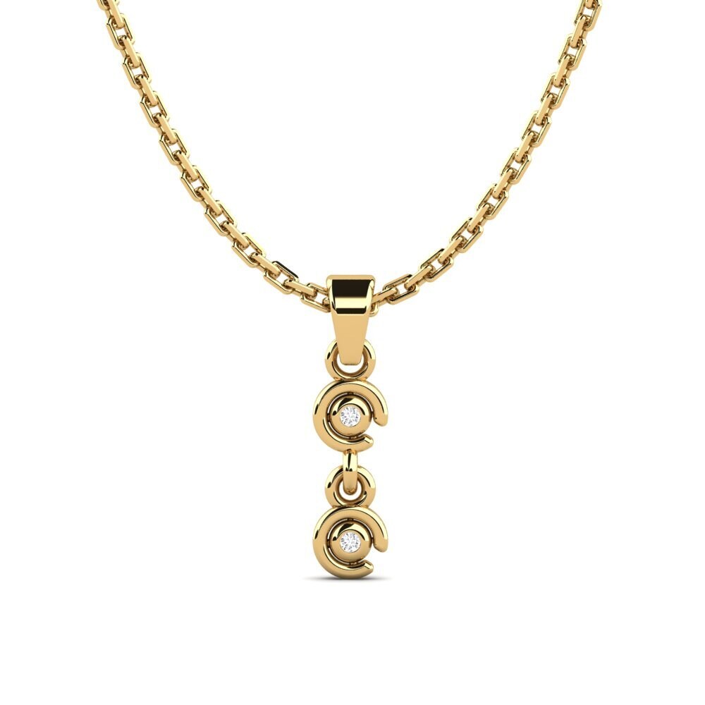 White sapphire Women's Pendant Kuss