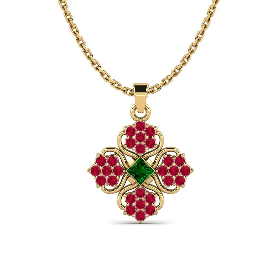 Green Zirconia Women's Pendant Kwacha
