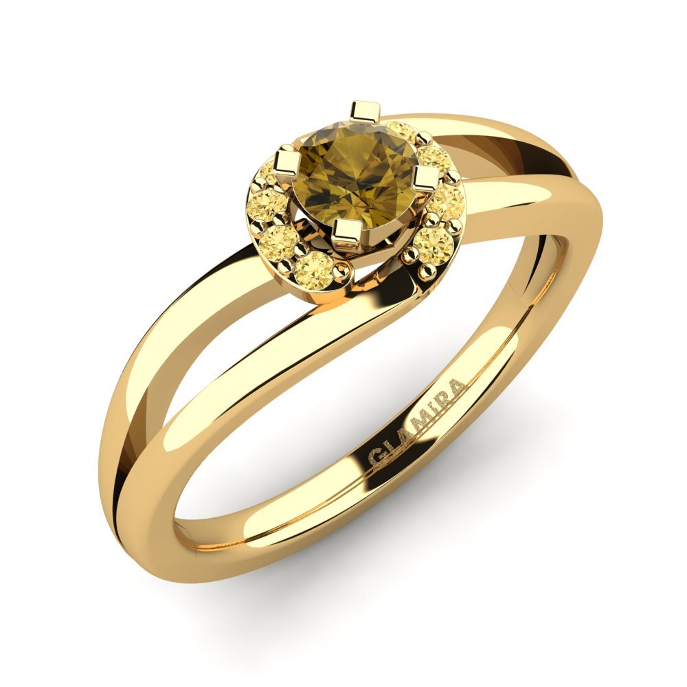 Circón Marrón Anillo de compromiso Kylie