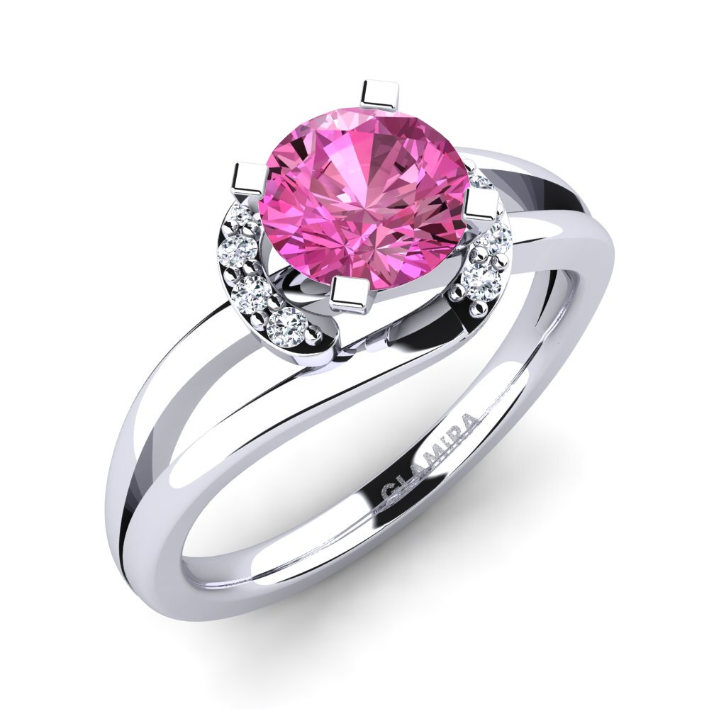 Pink Topaz Engagement Ring Kylie 1.0 crt