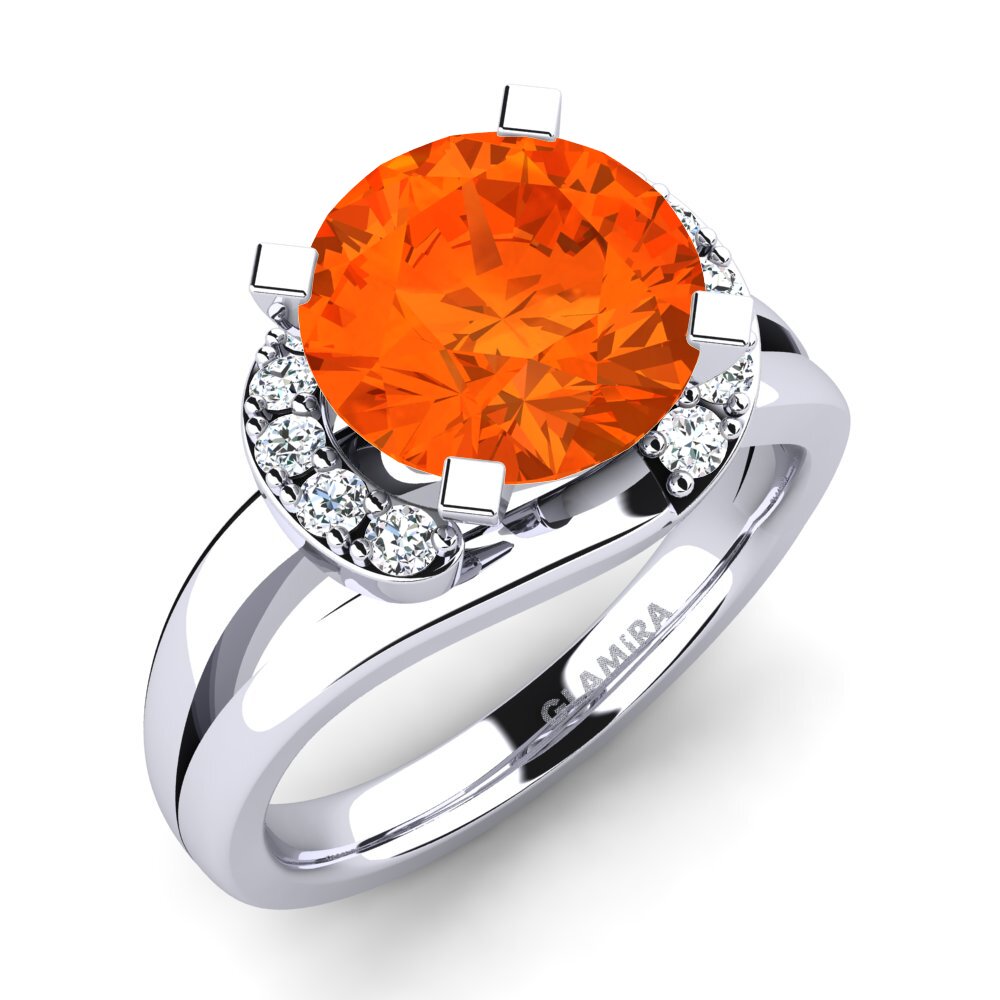 Fire Opal Engagement Ring Kylie 3.0 crt
