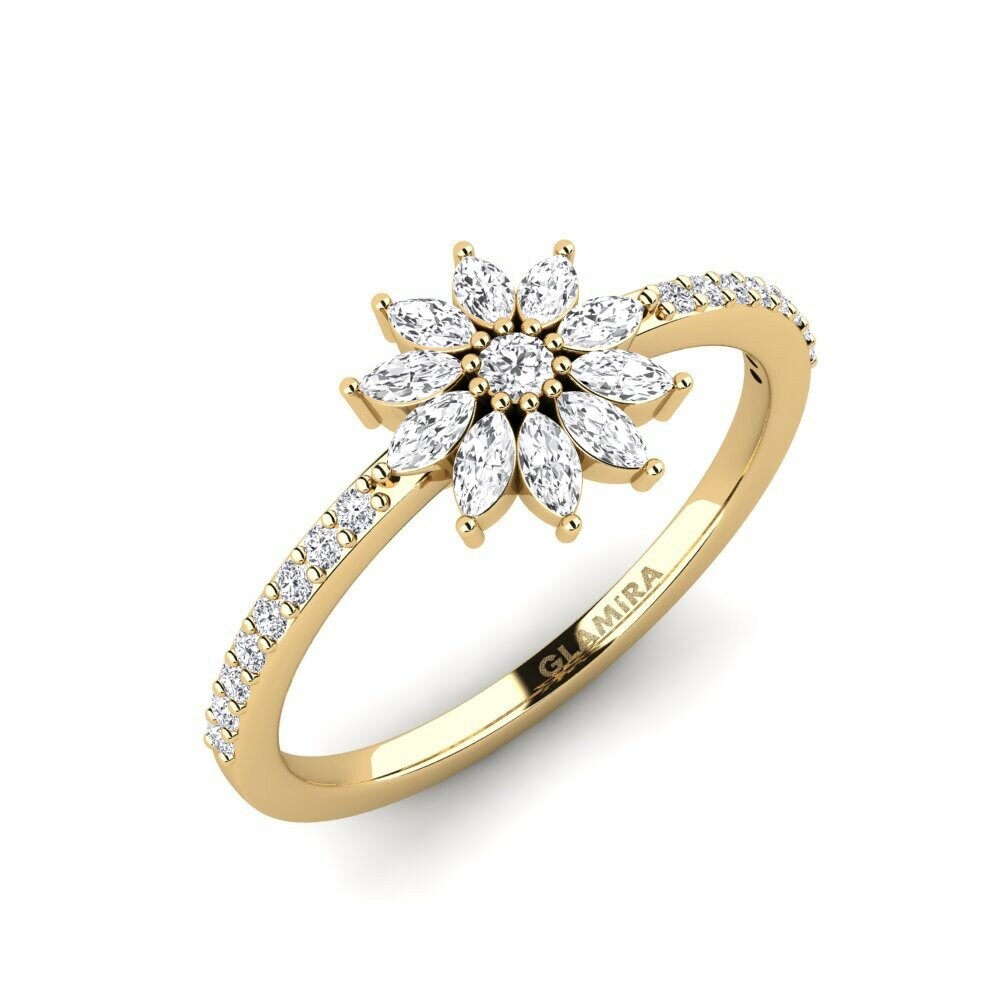 Saphir Blanc Anneau empilable Kyndr