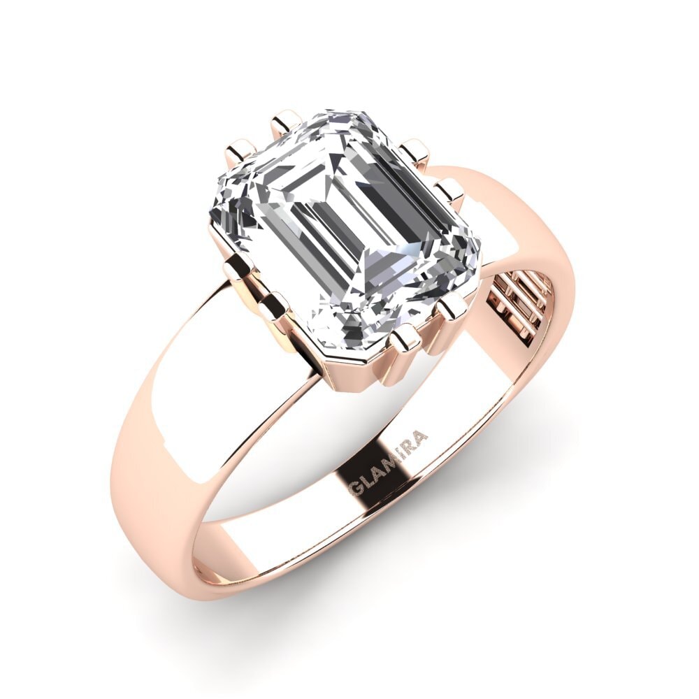 Oro Rosso 375 Diamante cresciuto in laboratorio Anello da uomo Laban