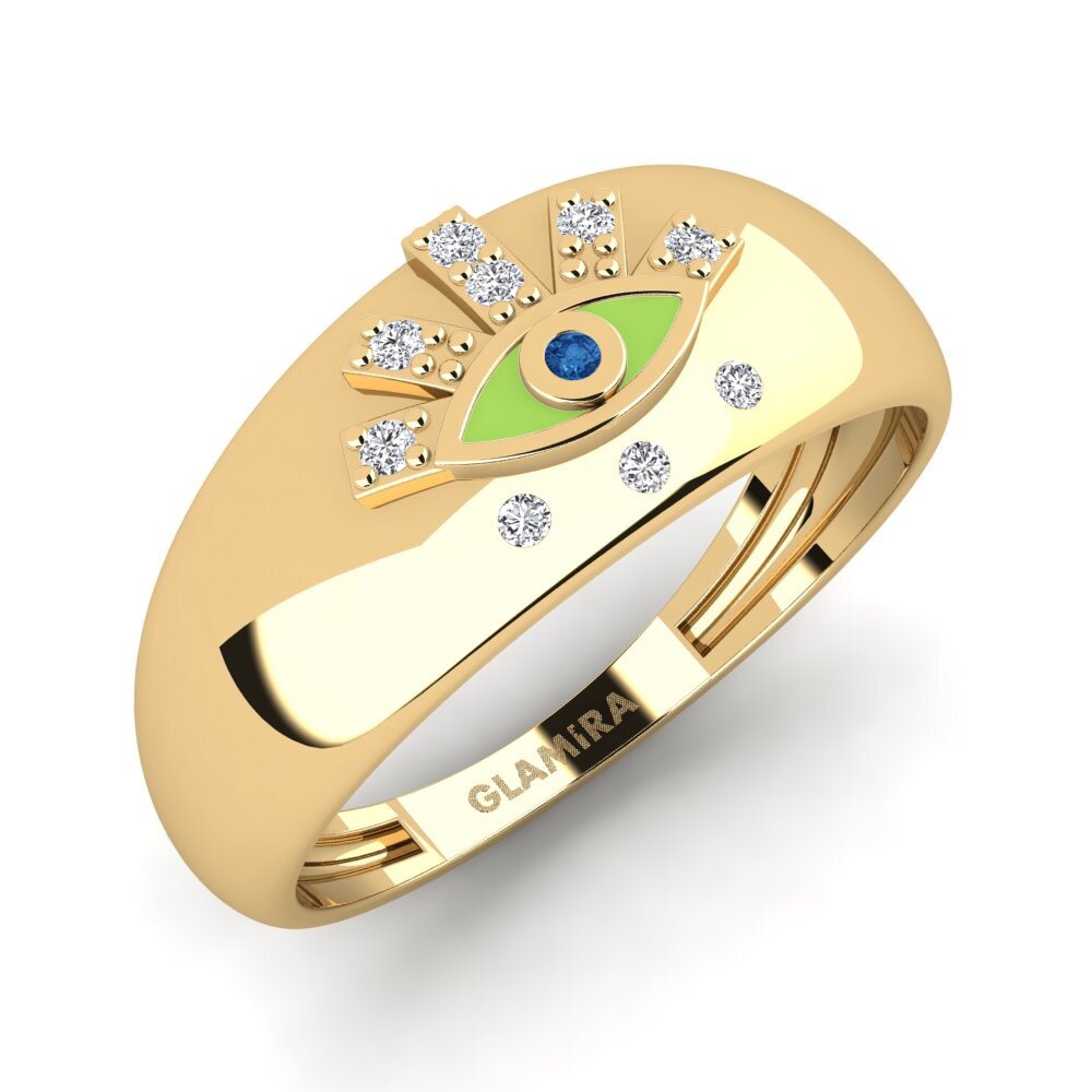 Circonita Azul Oscuro Anillo Labraun