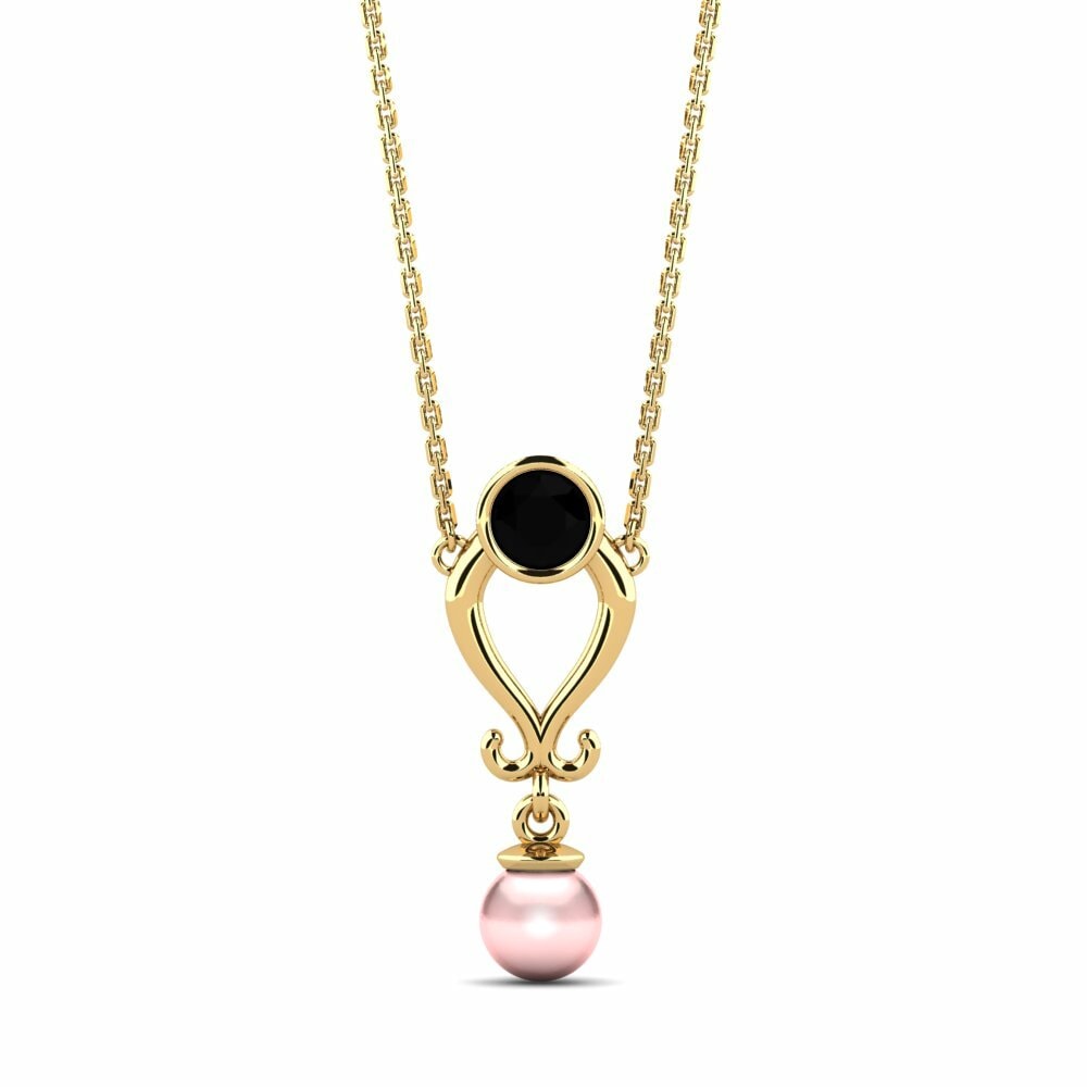 Diamant Noir Collier pour femme Laccess