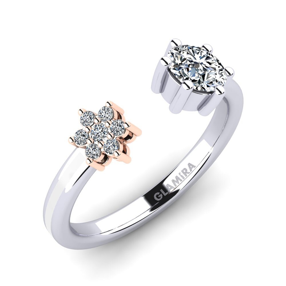750 Weiß & Rotgold Ring Laci