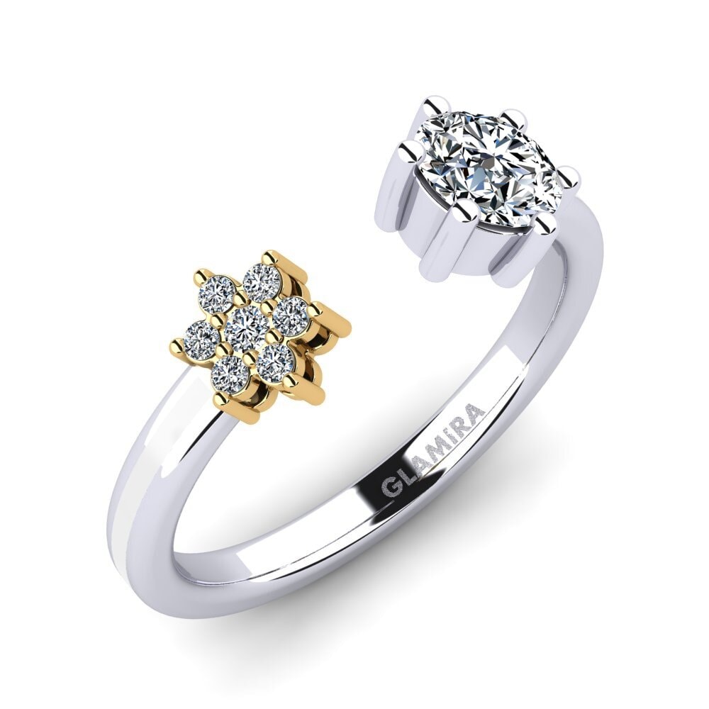 14ct White & Yellow Gold Ring Laci