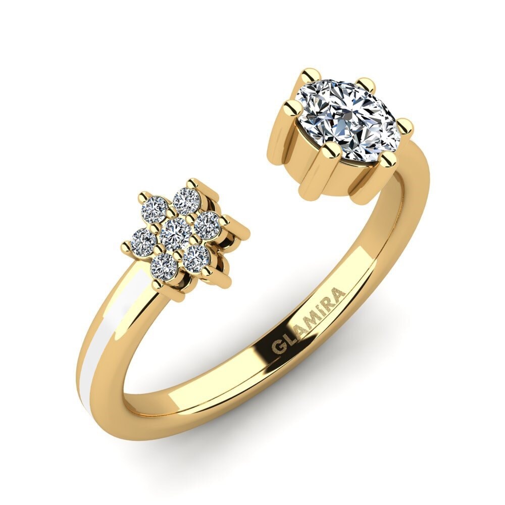 Or Jaune 18k Bague Laci