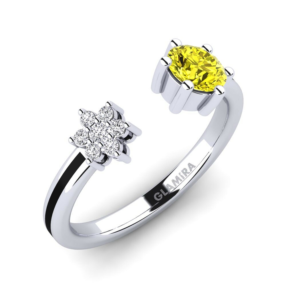 0.5 重量（克拉） 黃色鑽石 戒指 Laci